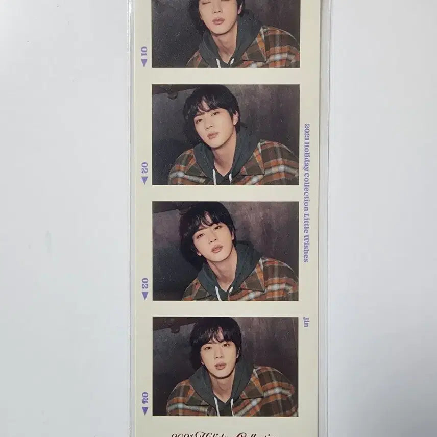 [BUNJANG] BTS Jin 2021 Holiday Collection Little Wishes Photocard / 방탄 홀리데이 네컷  진 포카양도해요