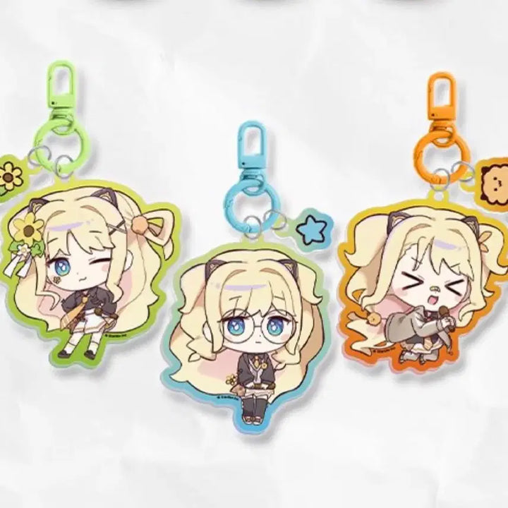 [BUNJANG] Vocaloid SeeU Illustration Acrylic Keyring Set (3 Types) / 보컬로이드 시유 일러스타 아크릴 키링 3종