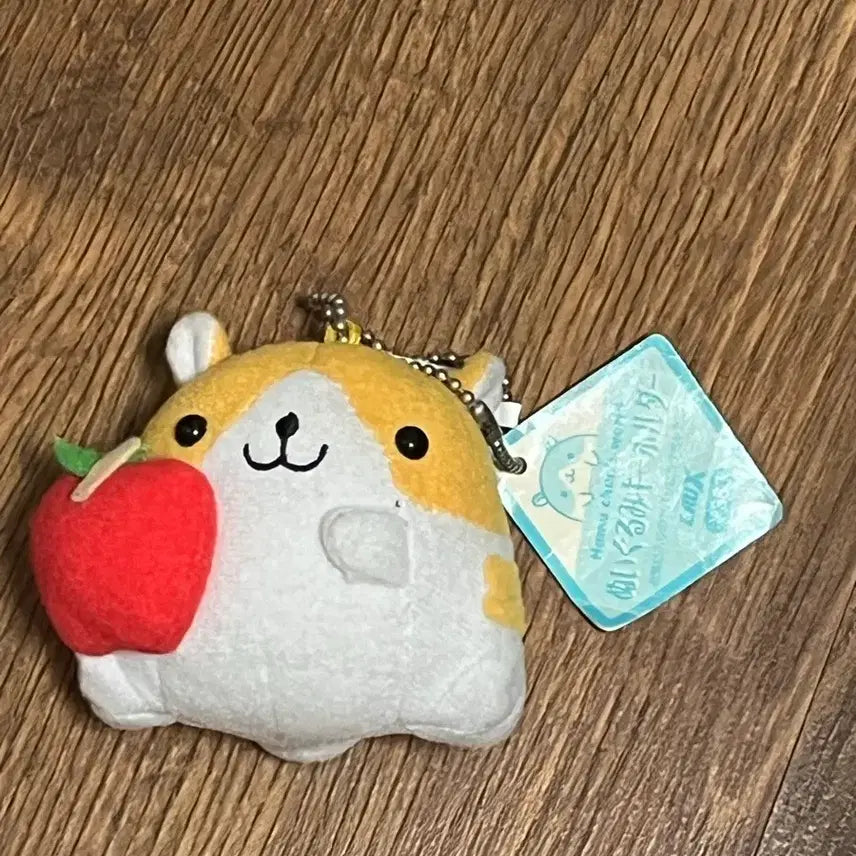 [BUNJANG] Hamuhamuhamu Hamster Apple Hamster Doll Keychain / [고전] 하무하무햄 포테햄 사과 햄스터 인형 키링