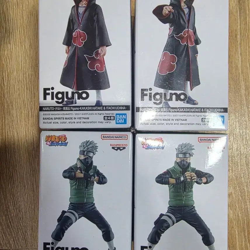 [BUNJANG] Naruto Kakashi, Itachi 4-Piece Figure Set / 나루토 피규노 카카시,이타치 4종 일괄 각개X