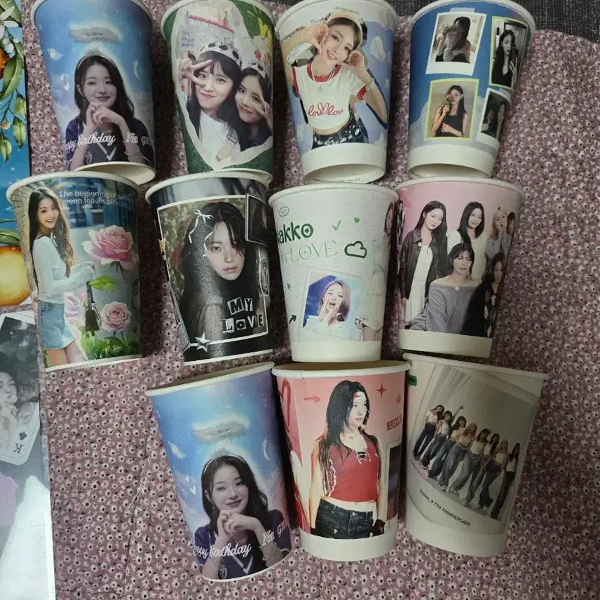 [BUNJANG] fromis_9 Chaeyoung T-Shirt, Fan Cafe Cup, Poster Set / (일괄) 프로미스나인 채영 티셔츠(미개봉),생카페 컵,포스터