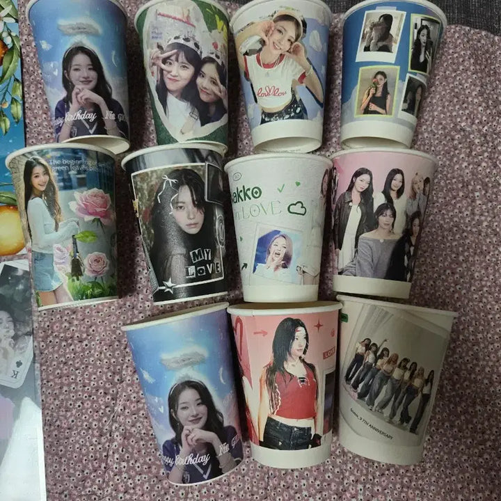 [BUNJANG] fromis_9 Chaeyoung T-Shirt, Fan Cafe Cup, Poster Set / (일괄) 프로미스나인 채영 티셔츠(미개봉),생카페 컵,포스터