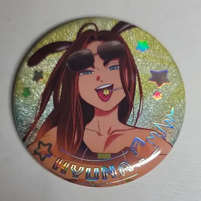 [BUNJANG] A-Stage Hyuna Rabbit Can Badge / 에이스테 현아 토끼 캔뱃지
