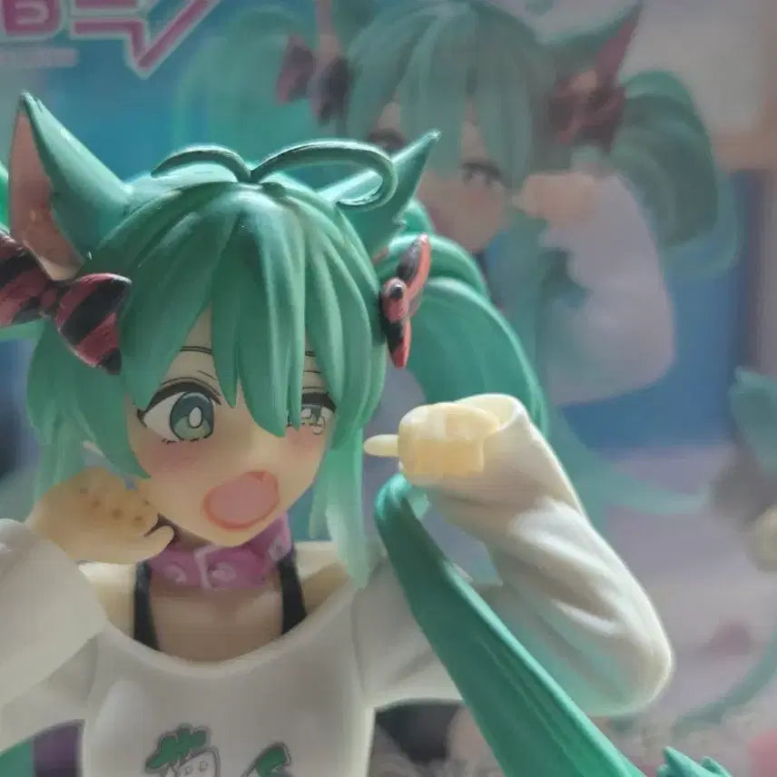 [BUNJANG] Hatsune Miku Taito Cat Ear Figure (Opened) / 최저가 개봉) 하츠네 미쿠 타이토 네코미미 피규어