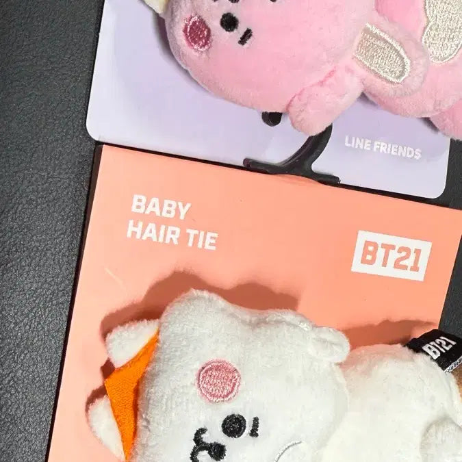 [BUNJANG] BT21 Baby Hair Tie RJ/Cooky Bundle Set / BT21 베이비 헤어타이 RJ/쿠키