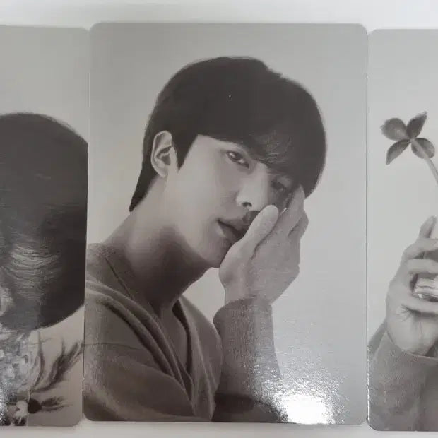 [BUNJANG] BTS Jin Monochrome Postcard + Happy Photocard + Photocard Holder Bundle Set / bts 진 모노크롬 엽서+ happy 포카 + 포카홀더