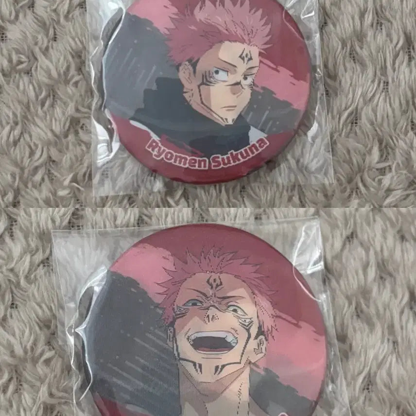 [BUNJANG] Ryomen Sukuna Holographic Double-Sided Can Badge / 스쿠나 캔뱃지