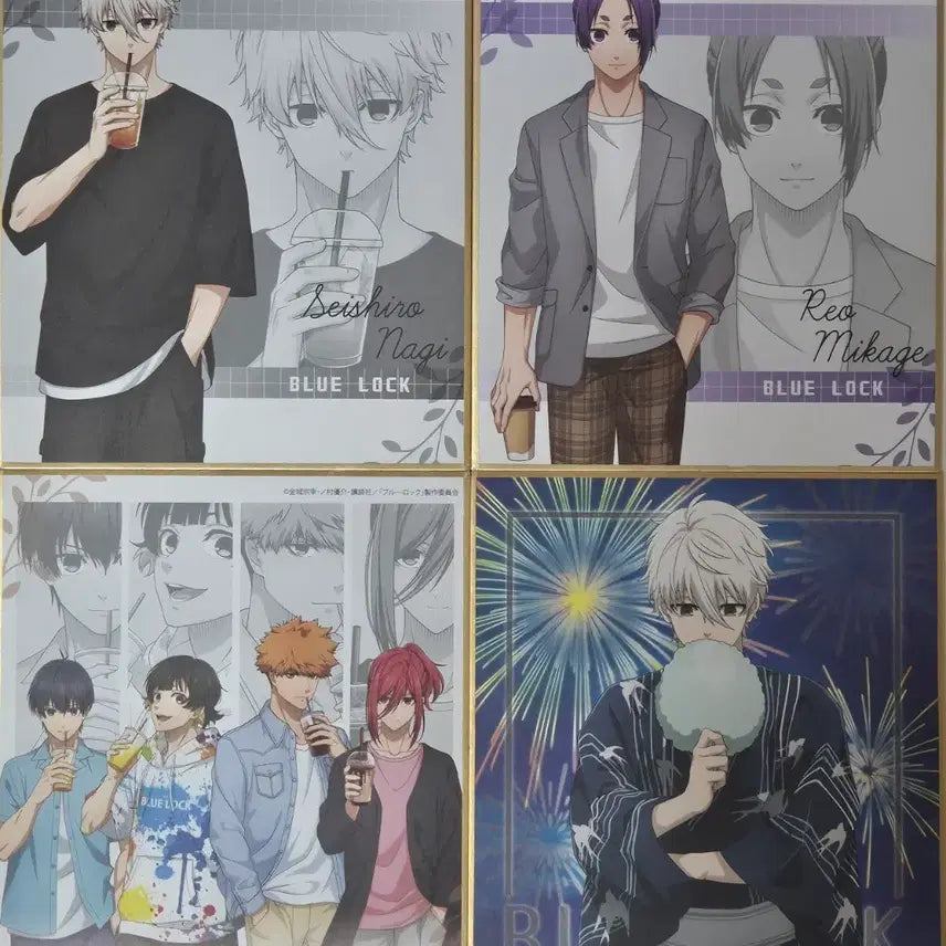 [BUNJANG] Blue Lock Merchandise Bundle (Color Paper, Badges, Acrylic Stands, Keychains) / (탈덕처분/대량) 블루록 색지/ 색지/ 뱃지/ 아크릴 스탠드 키링 판매합니다!