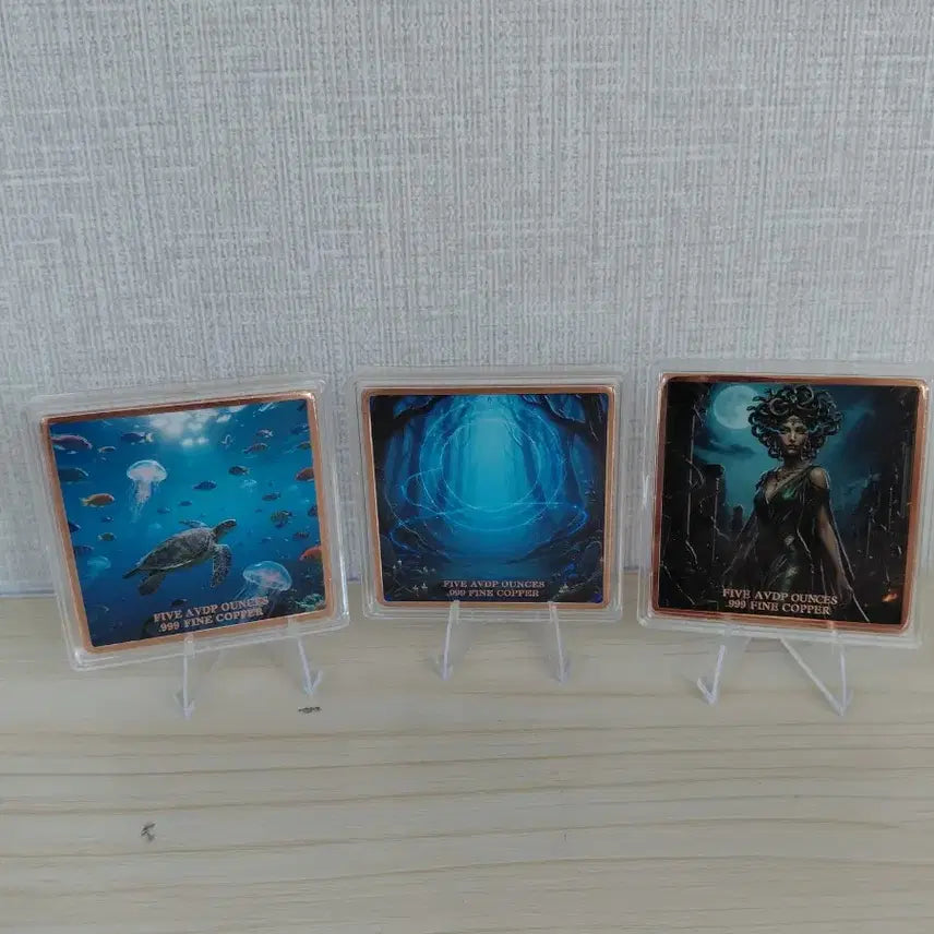 [BUNJANG] Art Coin Set - Mermaid, Forest Witch, Ancient Woman (Copper) / 예술 코인 3종 세트 (인어, 숲의 마녀, 고대 여성)구리