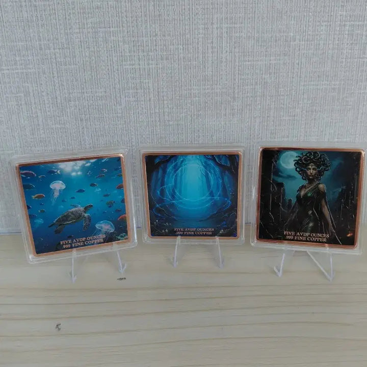 [BUNJANG] Art Coin Set - Mermaid, Forest Witch, Ancient Woman (Copper) / 예술 코인 3종 세트 (인어, 숲의 마녀, 고대 여성)구리