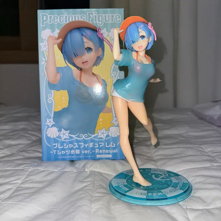 [BUNJANG] Re:Zero Rem Swimsuit T-shirt Figure / 리제로 렘 티셔츠 수영복 피규어