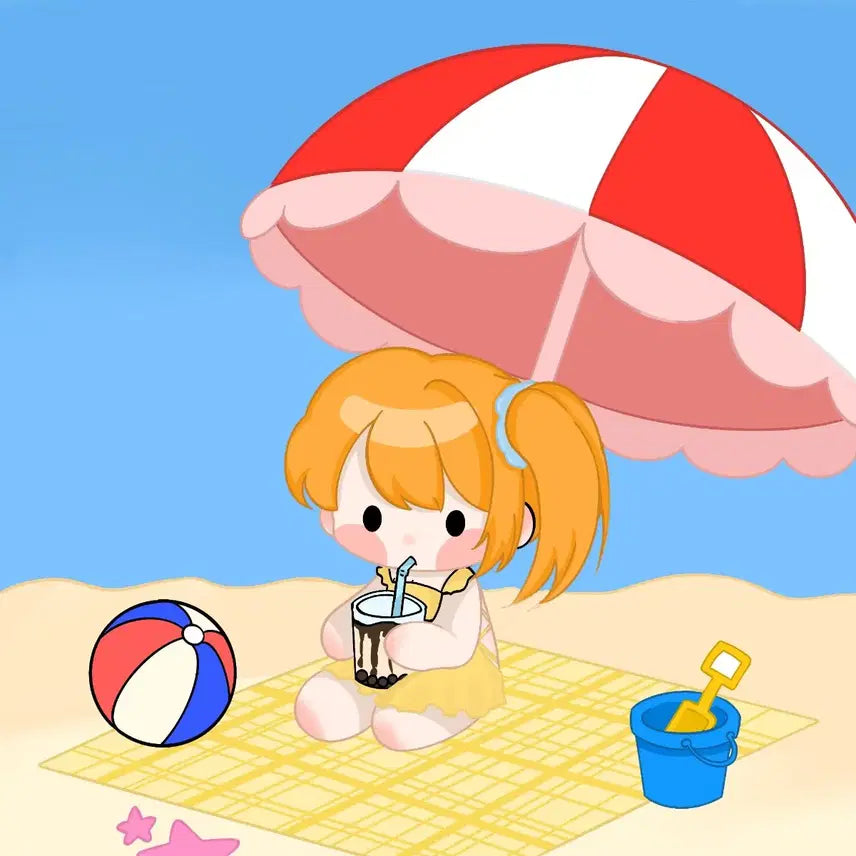 [BUNJANG] Summer Beach Custom Commission Slot / 여름 바닷가 고정틀 커미션 (할인중!)