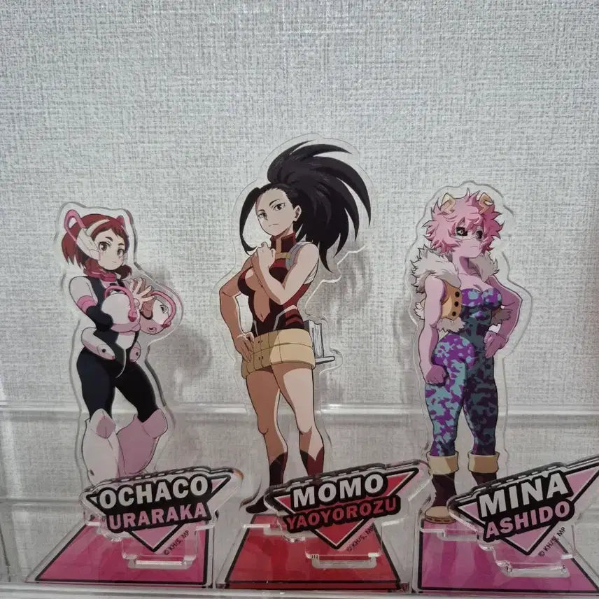 [BUNJANG] My Hero Academia Uraraka, Momo, Mina Daiso Acrylic Stand Bundle Set / (일괄) 나의 히어로 아카데미아 우라라카, 모모, 미나 다이소 아크릴스탠드