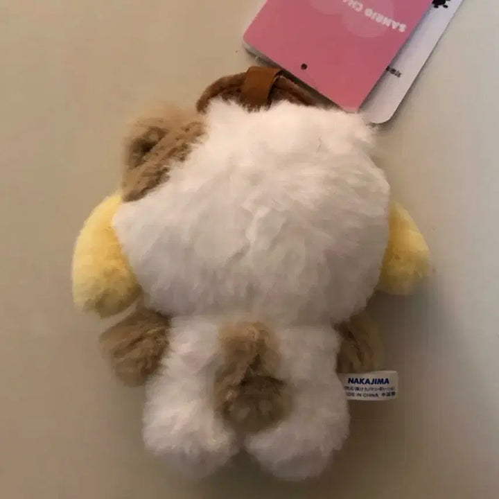 [BUNJANG] Sanrio Fine Face Pompompurin Muffin Costume Mascot Doll Keychain / 산리오 파인페이스 미니 오토모다치 친구 머핀 코스튬 폼폼푸린 마스코트 인형 키링