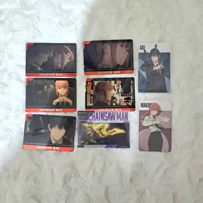 [BUNJANG] Chainsaw Man Metal Card Bundle - Makima, Aki, Lassigne, Denji / 체인소맨 메탈 카드 일괄 마키마 아키 레제 덴지