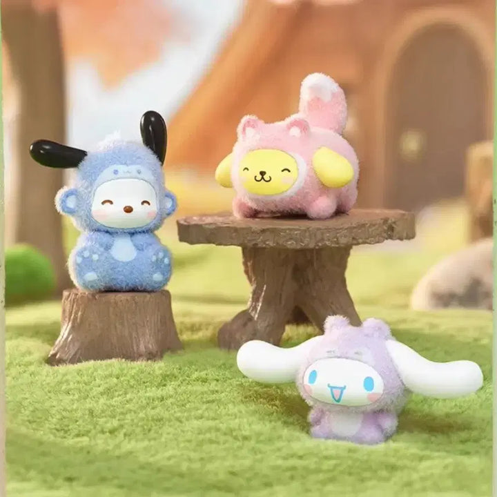 [BUNJANG] Sanrio Fluffy Fluffy Friends Series Pochacco 2 Types Bundle Set / 산리오 미니 피규어 강아지숲 친구들 시리즈 플로키 포챠코 2종 일괄