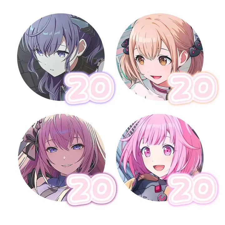 [BUNJANG] Project Sekai Mahyhu Kohane Luka Emu Can Badge Bundle Set / 프세카 프로세카 마후유 코하네 루카 에무 캔뱃지 가선점 공구 분철 소분 니고 비배스 원더쇼