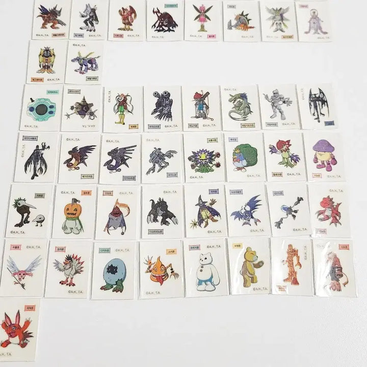 [BUNJANG] Digimon Sticker Full Set (All Variations, Including WarGreymon &amp; MetalGarurumon) / 디지몬 띠부씰 풀세트 전종 ( 워그레이몬 / 메탈가루몬 포함 )
