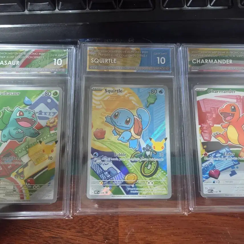 [BUNJANG] Pokemon Card 2026 Set 1 Illustration Collection Bulbasaur/Squirtle/Charmander 3-Type Set / 포켓몬 카드 2026 1탄 일러스트 컬렉션 이상해씨/꼬부기/파이리 3종 세트