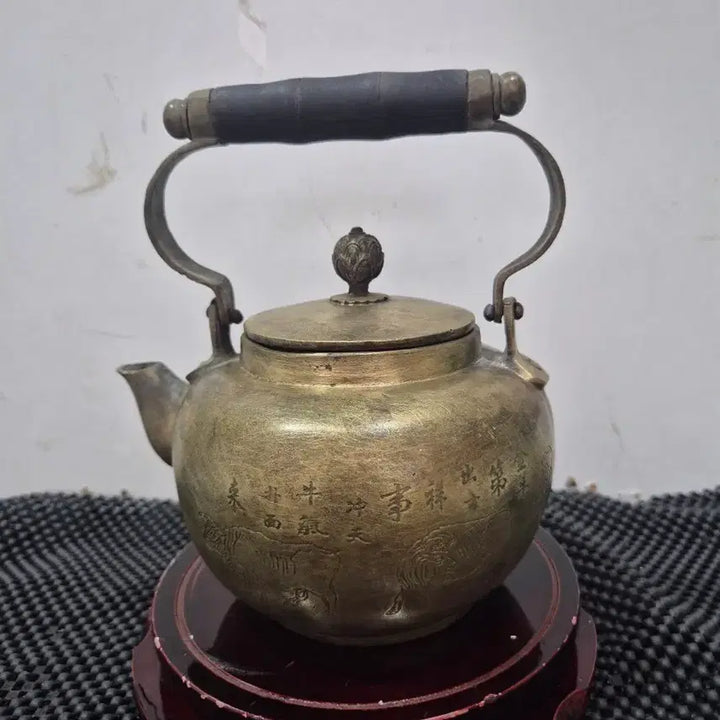 [BUNJANG] Brass Kettle with Auspicious Inscriptions / 20년소장품  놋유기 주전자 우기충천