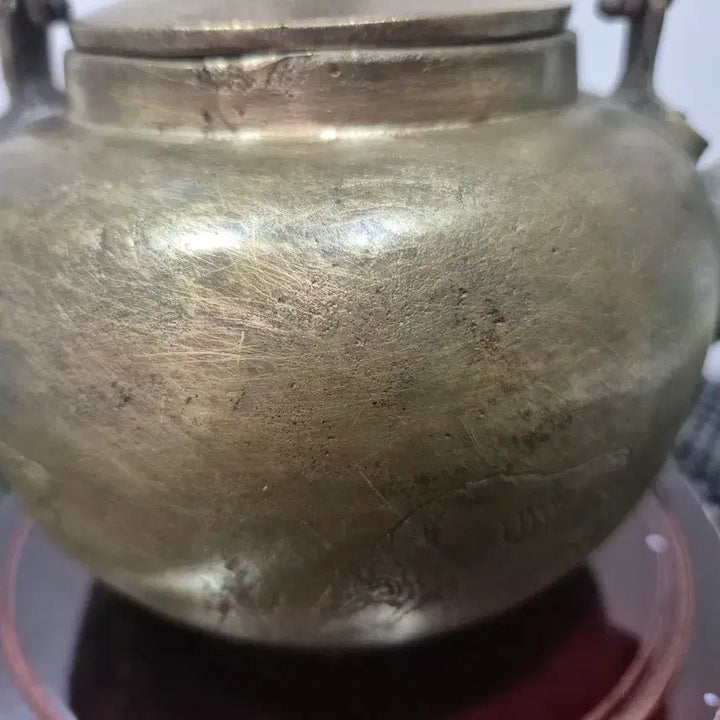 [BUNJANG] Brass Kettle with Auspicious Inscriptions / 20년소장품  놋유기 주전자 우기충천