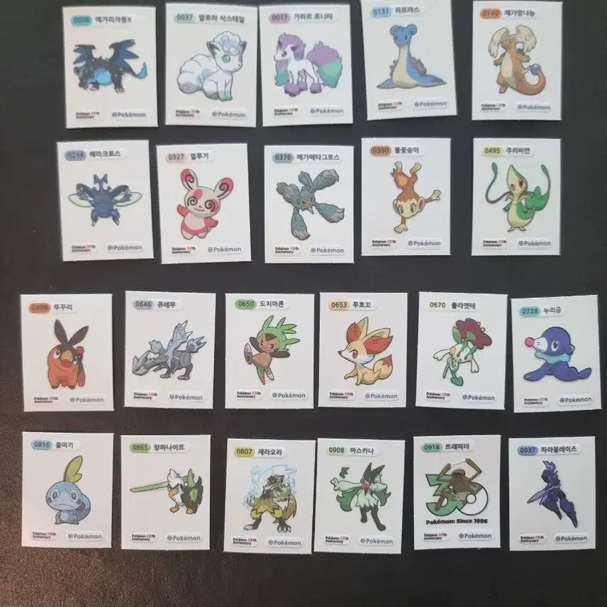 [BUNJANG] Pokemon 30th Anniversary Limited Edition Sticker / (단종) 포켓몬 30주년 기념 띠부씰 팔아요!!