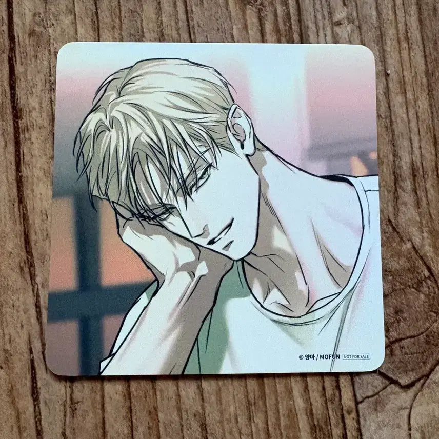[BUNJANG] Flashlight MoFun Collaboration Cafe Special Edition Aaron Coaster / 플래시라이트 모펀 콜라보 카페 메뉴 특전 애런 코스터 비엘 BL