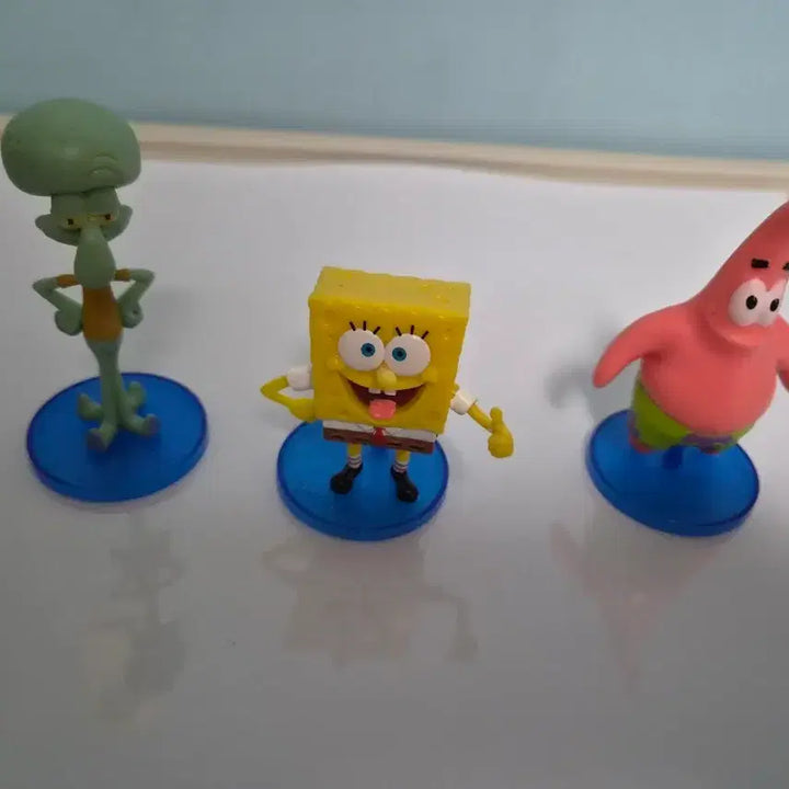 [BUNJANG] Lotteria SpongeBob Patrick Squidward Figure Set / (미사용)롯데리아 스폰지밥 뚱이 징징이 피규어 세트
