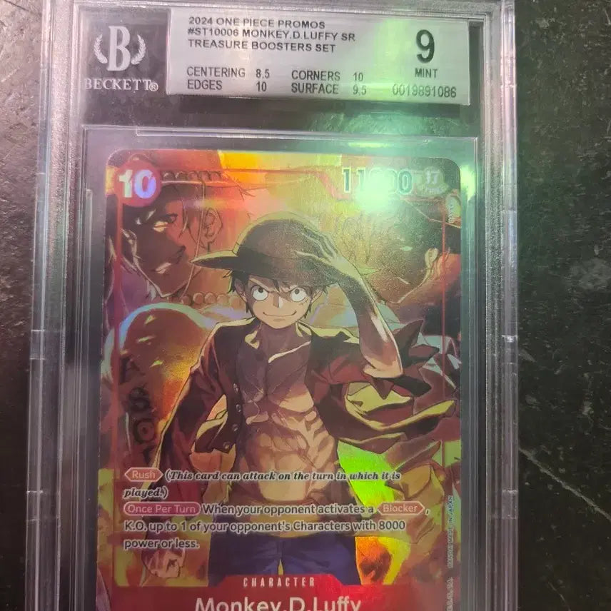 [BUNJANG] One Piece Card Luffy ST10-006 SR BGS 9 Mint Promo Card / 원피스 카드 북미 루피 ST10-006 SR BGS 9 MINT 프로모 카드