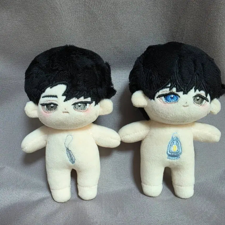 [BUNJANG] Unsealed 10cm Plush Doll Bundle Set (Bboogeul Haeryang &amp; Bboogeul Muhyeon) / 어바등 10cm 비공식 솜인형 뽀글해량 뽀글무현 일괄판매 어두운 바다의 등불이 되어