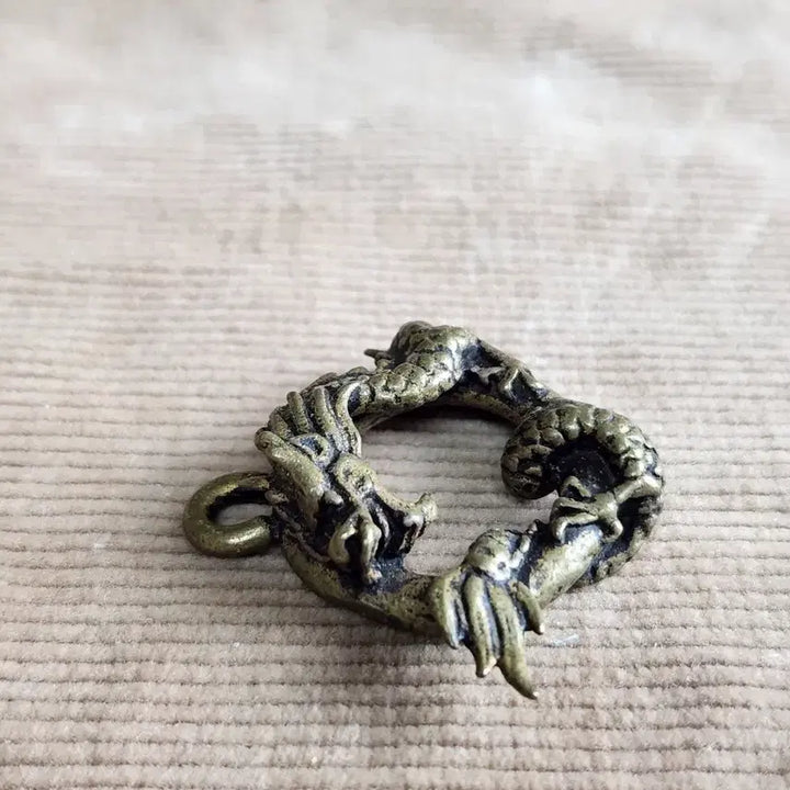[BUNJANG] Brass Dragon Pendant Keychain Accessory / 황동 용 펜던트. 키고리 펜던트