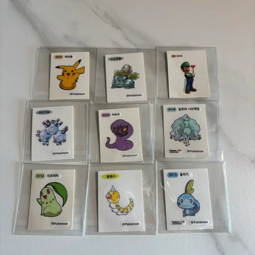 [BUNJANG] Pokemon Stickers Bundle Set / 띠부씰 일괄