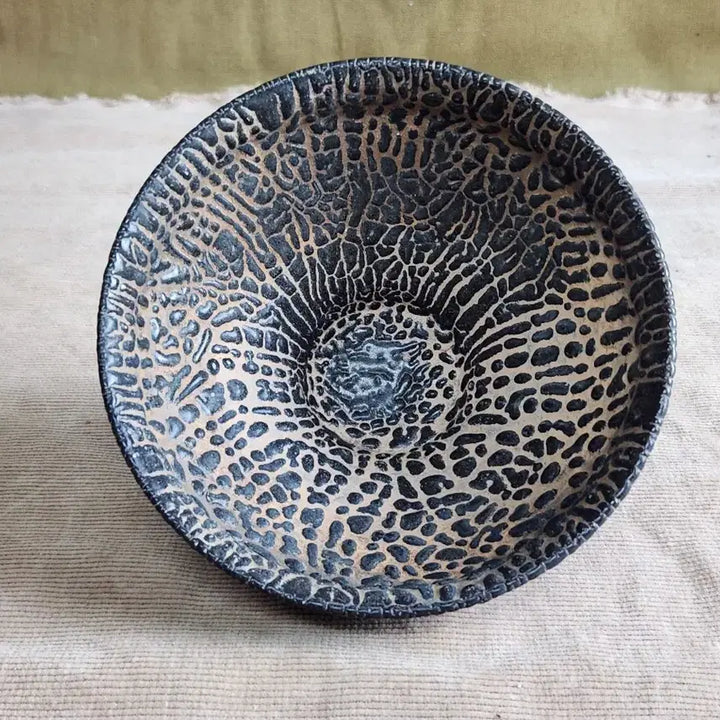 [BUNJANG] Authentic Jian Ware Tea Bowl with Beautiful Glaze Variation / 출토 진품 요변좋은 천목다완