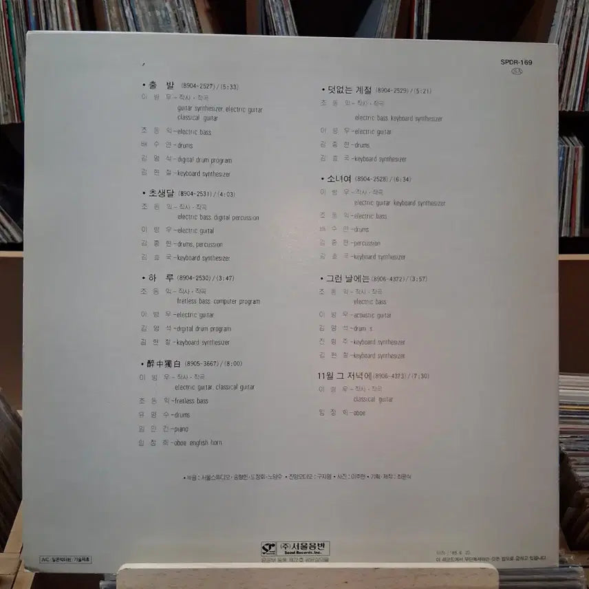 [BUNJANG] Adolescence Any Day Vol. 2 Jo Dong Ik &amp; Lee Byung Woo LP (First Press) / 민트급 초반 어떤날 2집 조동익 이병우 LP 할인