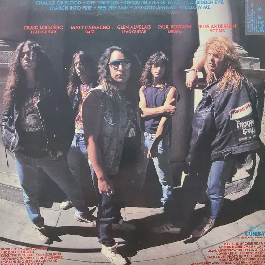 [BUNJANG] Forbidden 1988 Combat Records Licensed LP (First Edition) / 포비든 Forbidden LP 초판 희귀