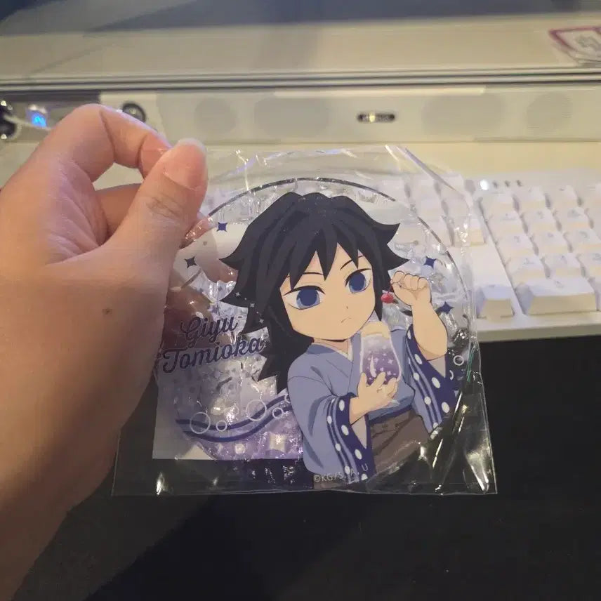 [BUNJANG] Demon Slayer Giyu Tomioka Cream Soda Acrylic Coaster / 토미오카 기유 크림 소다 아크릴 코스터 귀멸의 칼날 굿즈