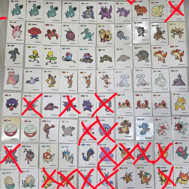[BUNJANG] Pokemon Sticker Sheets Bundle (Approx. 250 pcs) / 포켓몬스터 띠부씰 대량 약 250장 (일괄/개별)