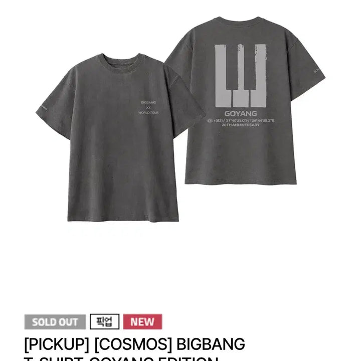 [BUNJANG] Big Bang Goyang Edition T-Shirt XL / 빅뱅 콘서트 고양 에디션 반팔티 xl 양도