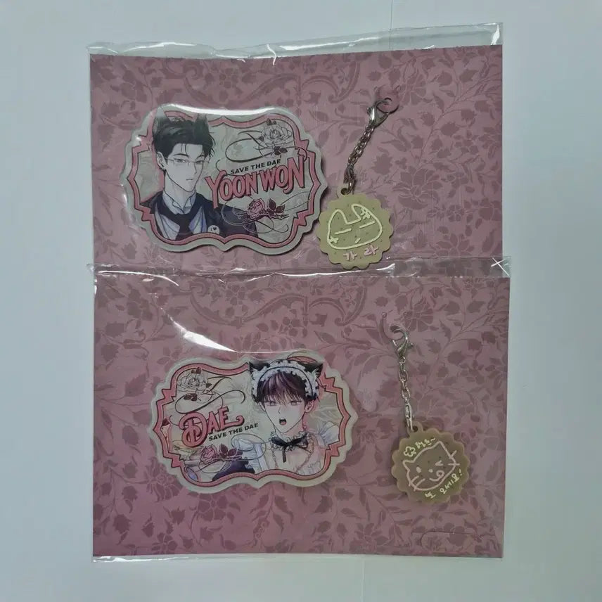 [BUNJANG] Levomb Cafe Gu Yunwon Monday Savior Acrylic Name Plate Set / [미개봉, 원가이하] 레봄 카페 월요일의 구원자 월구 아크릴 네임 플레이트 구윤원 원요일 세트 양도