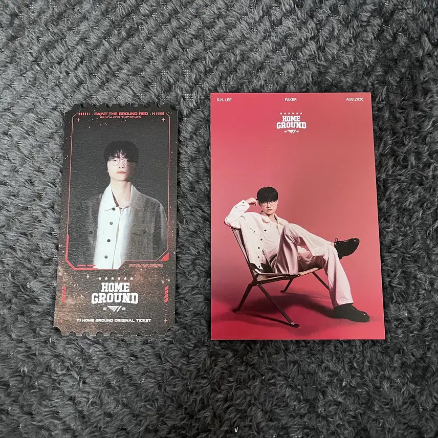 [BUNJANG] T1 Faker Homeground Day 2 Ticket + Postcard Set / [페이커/FAKER] 티원 홈그라운드 2일차 티켓+엽서 세트