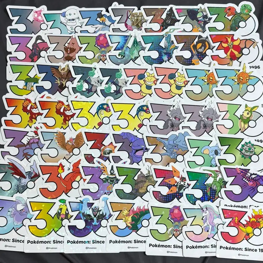 [BUNJANG] Pokemon 30th Anniversary Stickers / 포켓몬 30주년 스티커