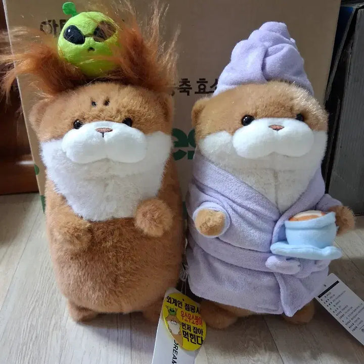 [BUNJANG] Osososo Alien Hocance Plush Set / 오소우소짱 외계인 호캉스 봉제인형 2개일괄(무료배송)