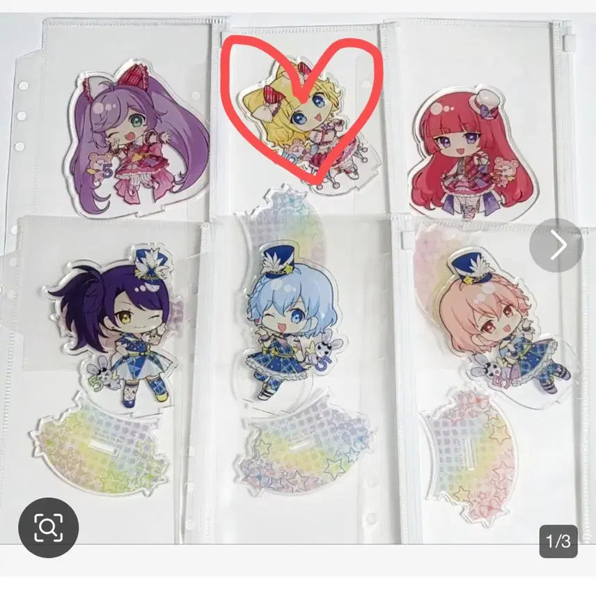 [BUNJANG] PriPara 5th Anniversary Acrylic Stand - Laala, Sophie, Sion, Dorothy, Leona (Split Set) / 프리파라 5주년 기념 아크릴 스탠드 공구 분철 라라 소피 시온 도로시 레오나