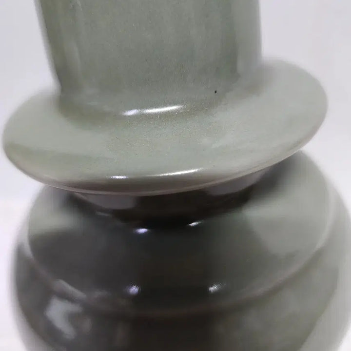 [BUNJANG] Chinese Celadon Candlestick Vase / 중국도자기 청자 촛대 화병