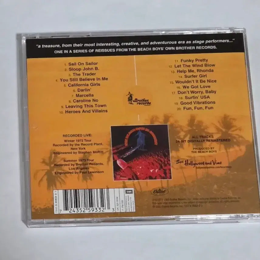 [BUNJANG] The Beach Boys In Concert CD / 비치 보이즈 In Concert 앨범 시디 CD 비치 보이스