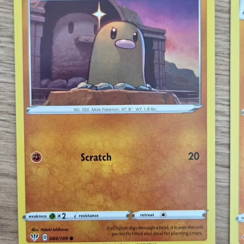 [BUNJANG] Pokemon Diglett &amp; Dugtrio 2-Card Set (English/North American Version) / "포켓통통"[영판/북미판] 포켓몬카드 디그다 &amp; 닥트리오 2종 세트 /(084, 085/189)
