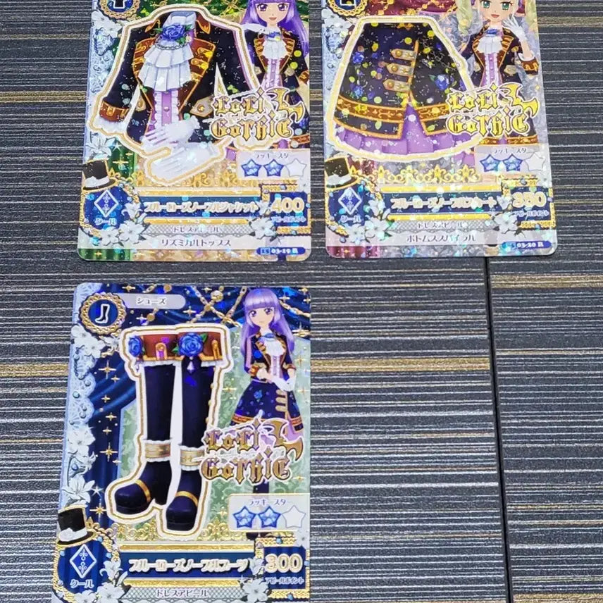 [BUNJANG] Aikatsu! Rira Yurika Lolita Gothic Card Set / 아이카츠 카드 리라 유리카 로리타 고딕 카드 세트 판매 아이엠스타