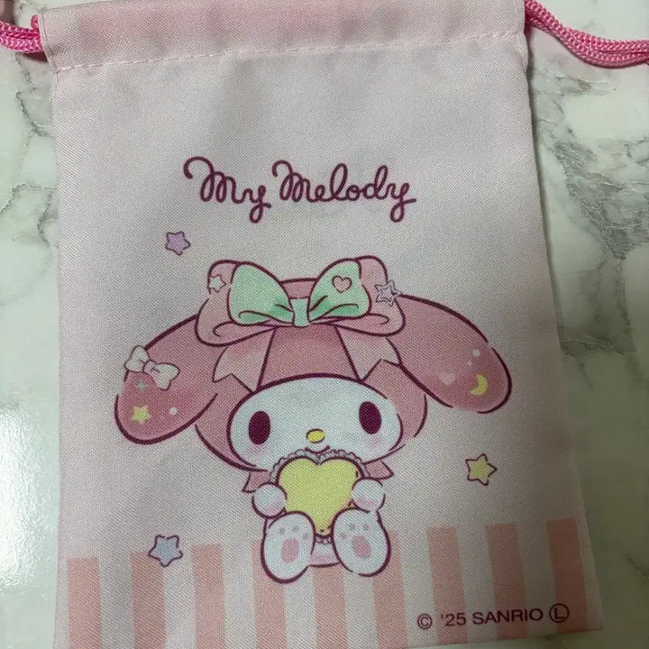 [BUNJANG] Sanrio Drawstring Pouch My Melody &amp; Kuromi / 산리오 조리개 파우치 마이멜로디&amp;쿠로미