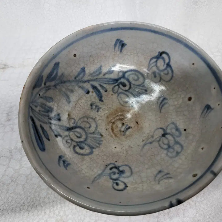[BUNJANG] Blue and White Porcelain Tea Bowl for Pu-erh Tea / 청화 도자기 말찻잔 보이차 다완
