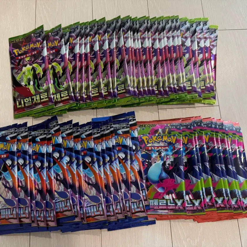 [BUNJANG] Pokemon Cards Unsealed Pack Bundle Set - 60 Cards / 포켓몬카드 미개봉 팩 60장 일괄
